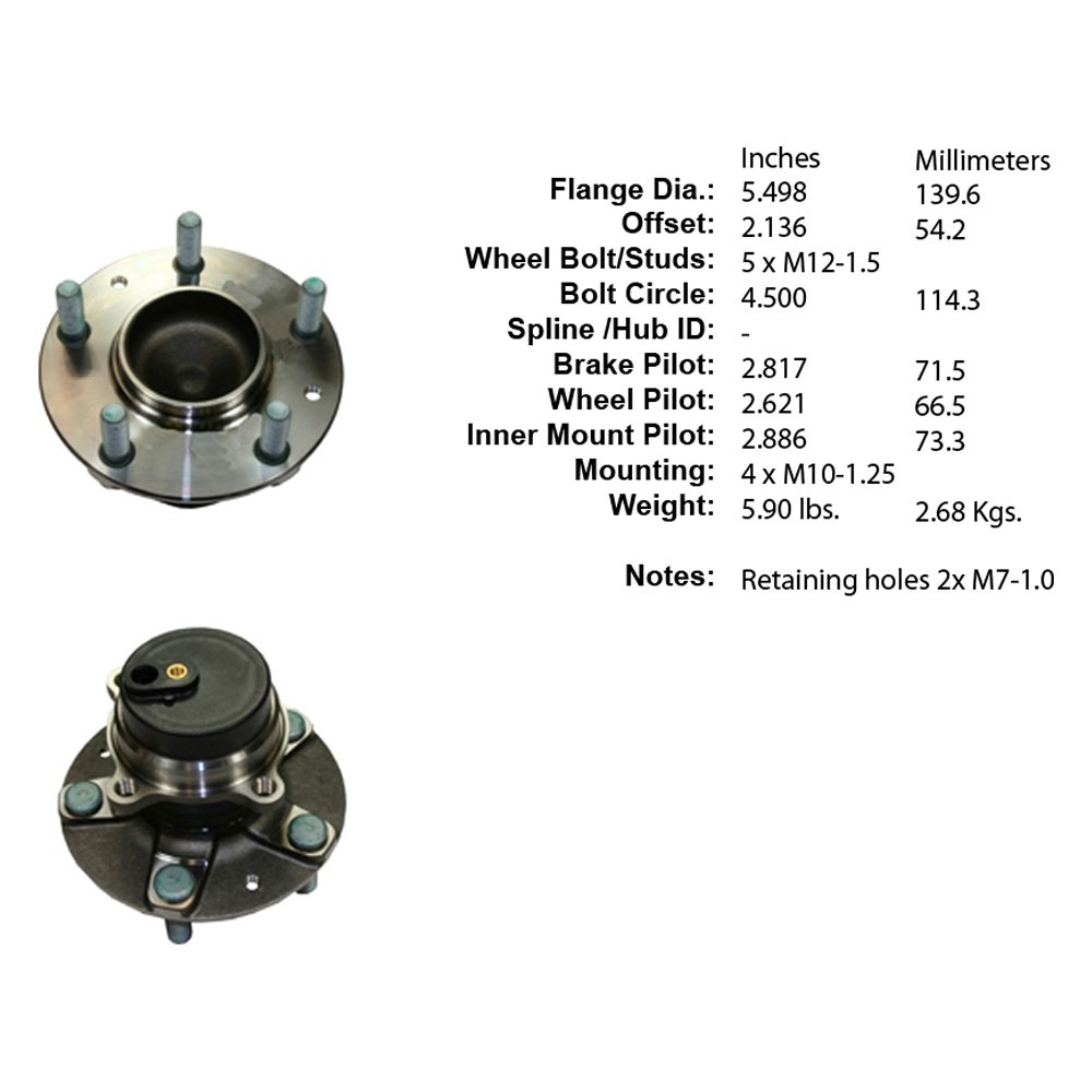 Centric® - Mazda Miata MX-5 2007 Premium™ Front Non-Driven Wheel