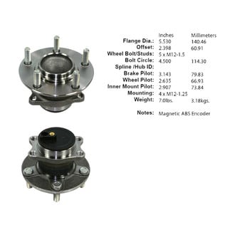 Centric® - C-Tek™ Wheel Bearing and Hub Assembly