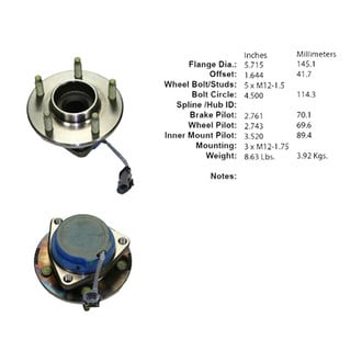 Centric® - C-Tek™ Wheel Bearing and Hub Assembly
