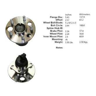 Centric® - C-Tek™ Wheel Bearing and Hub Assembly