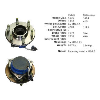 Centric® - C-Tek™ Front Passenger Side Standard Non-Driven Wheel Bearing and Hub Assembly