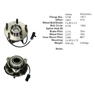 Centric® - C-Tek™ Wheel Bearing and Hub Assembly