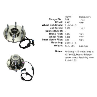 Centric® - C-Tek™ Wheel Bearing and Hub Assembly