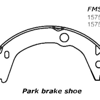 Centric® - C-Tek™ Rear Parking Brake Shoes