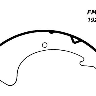Centric® - Premium Rear Drum Brake Shoes