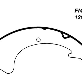 Centric® - Premium Front Drum Brake Shoes