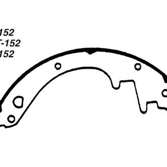 Centric® - Premium Rear Drum Brake Shoes
