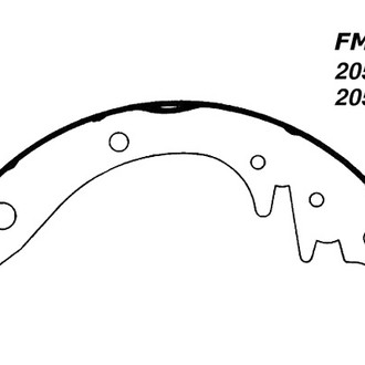 Centric® - Premium Drum Brake Shoes