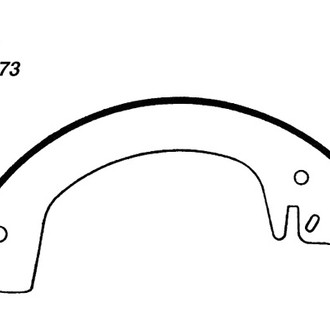 Centric® - Premium Front Drum Brake Shoes