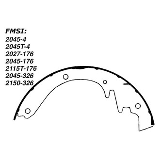 Centric® - Premium Drum Brake Shoes