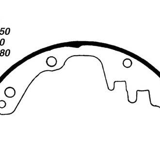 Centric® - Premium Front Drum Brake Shoes