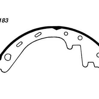 Centric® - Premium Rear Drum Brake Shoes
