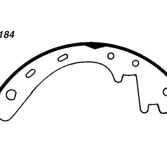 Centric® - Premium Rear Drum Brake Shoes