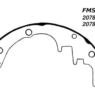 Centric® - Premium Rear Drum Brake Shoes