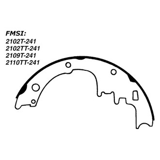 Centric® - Premium Drum Brake Shoes