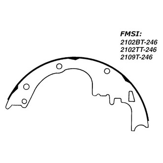 Centric® - Premium Drum Brake Shoes