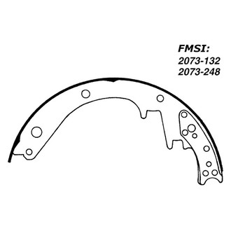 Centric® - Premium Front Drum Brake Shoes