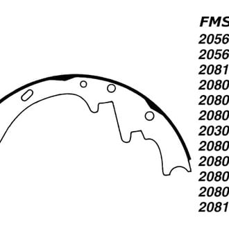Centric® - Premium Drum Brake Shoes