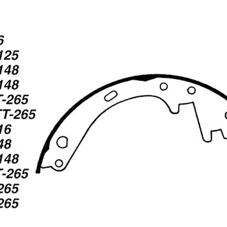 Centric® - Premium Front Drum Brake Shoes