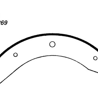Centric® - Premium Front Drum Brake Shoes