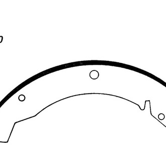 Centric® - Premium Rear Drum Brake Shoes