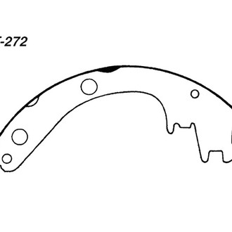 Centric® - Premium Rear Drum Brake Shoes