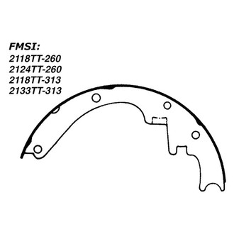 Centric® - Premium Front Drum Brake Shoes