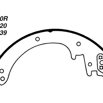 Centric® 111.03200 - Premium Rear Drum Brake Shoes