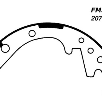 Centric® - Premium Front Drum Brake Shoes