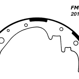 Centric® - Premium Rear Drum Brake Shoes