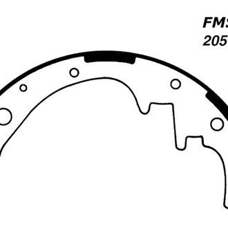 Centric® - Premium Front Drum Brake Shoes