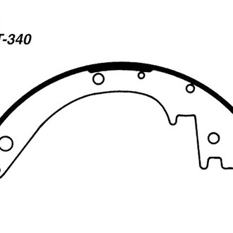 Centric® - Premium Rear Drum Brake Shoes