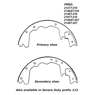 Centric® - Premium Drum Brake Shoes