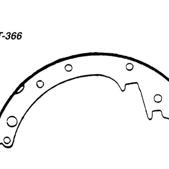 Centric® - Premium Rear Drum Brake Shoes