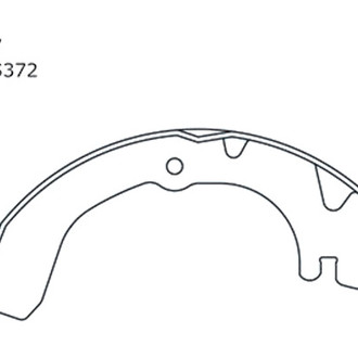 Centric® - Premium Rear Drum Brake Shoes
