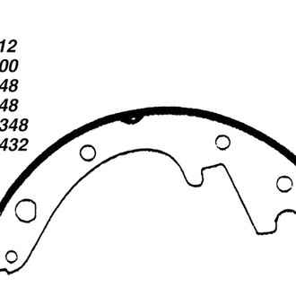 Centric® - Premium Front Drum Brake Shoes