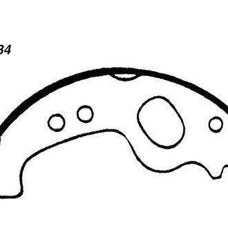 Centric® - Premium Rear Drum Brake Shoes
