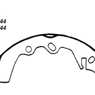 Centric® - Premium Rear Drum Brake Shoes