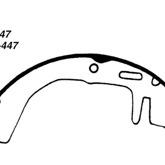 Centric® - Premium Rear Drum Brake Shoes