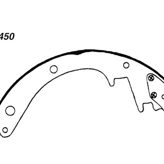 Centric® - Premium Rear Drum Brake Shoes