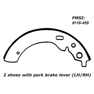 Centric® - Premium Drum Brake Shoes