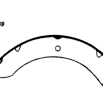Centric® - Premium Front Drum Brake Shoes