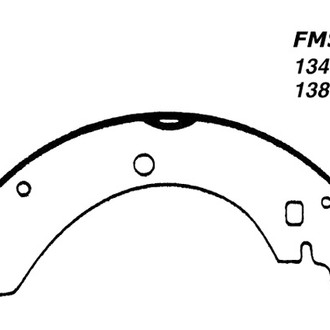 Centric® - Premium Rear Drum Brake Shoes