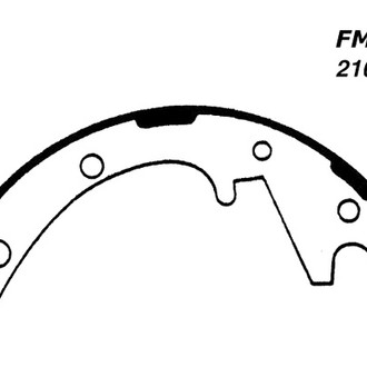 Centric® - Premium Rear Drum Brake Shoes