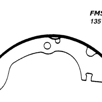 Centric® - Premium Rear Drum Brake Shoes