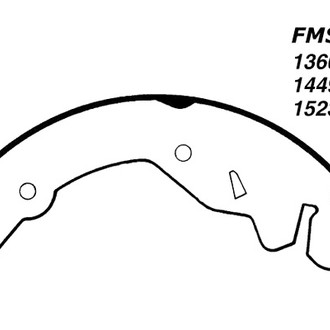 Centric® - Premium Rear Drum Brake Shoes