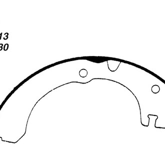 Centric® - Premium Rear Drum Brake Shoes