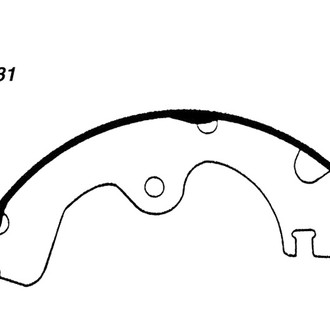 Centric® - Premium Rear Drum Brake Shoes