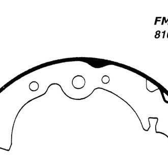 Centric® - Premium Rear Drum Brake Shoes