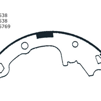 Centric® - Premium Rear Drum Brake Shoes